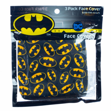 Batman 3-Pack of Adjustable Reusable Face Covers